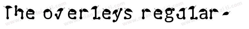 The overleys regular字体转换